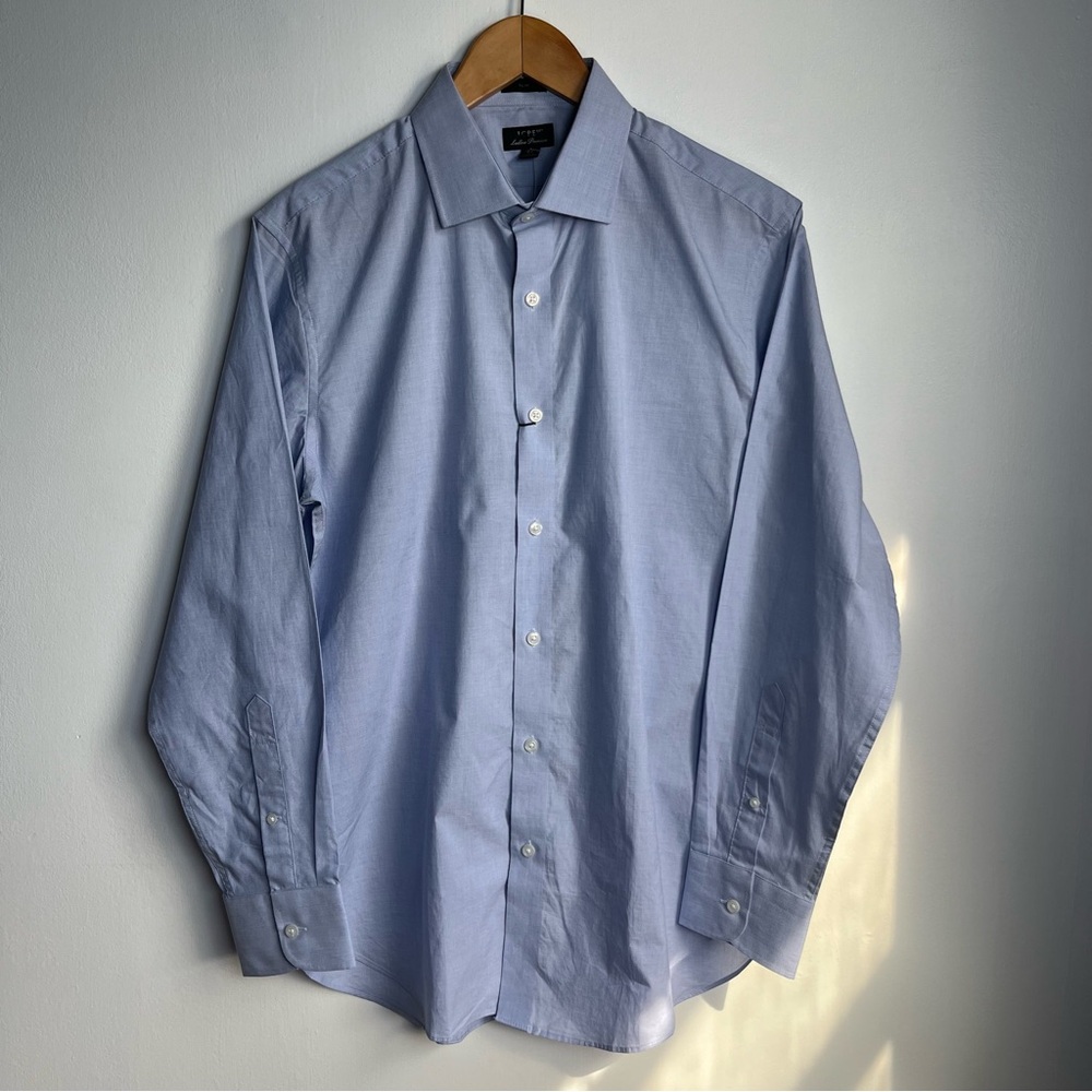 J.Crew Slim Ludlow Premium fine cotton dress shirt Men’s Size 15.5/33 Blue